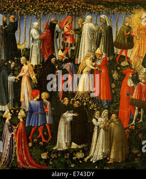 Paradiso - di Giovanni di Paolo, 1445 Foto Stock