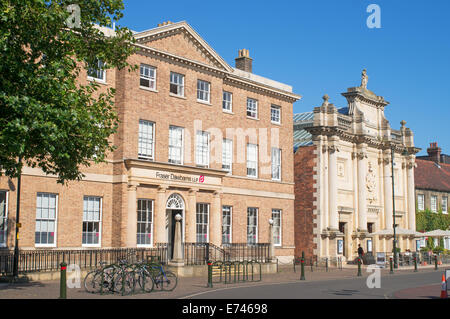 Fraser Dawbarns solicitors edificio, era Hogge Mansion, Kings Lynn, Norfolk, Inghilterra, Regno Unito Foto Stock