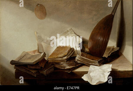 Natura morta con libri - di Jan Davidsz de Heem, 1625 - 1630 Foto Stock
