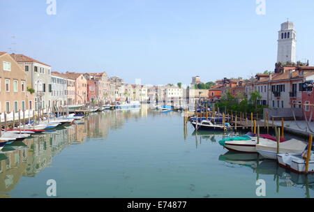 Marina al Sestriere di Castello a Venezia, Italia Foto Stock