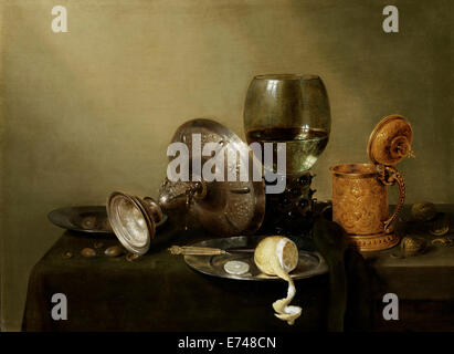 Ancora in vita con birra dorato cup - da Willem Claesz Heda, 1634 Foto Stock