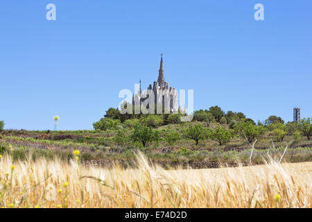 Mare de Deu de Montserrat (Nostra Signora di Monsterrat) santuario in Montferri (Catalogna, Spagna) Foto Stock