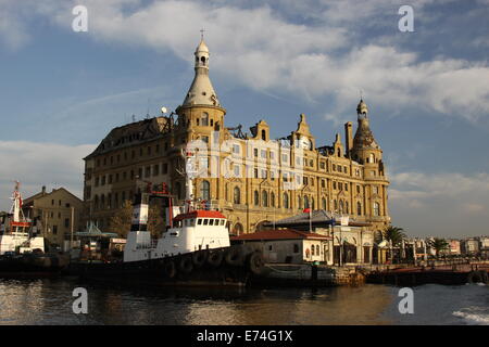 Di Haydarpasa stazione ferroviaria, Istanbul, Turchia Foto Stock