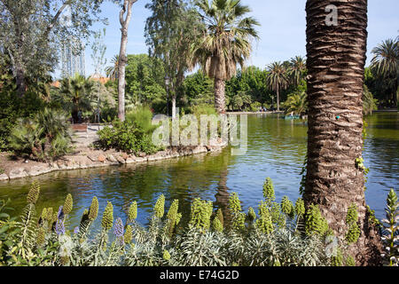 Il Parco della Ciutadella a Barcellona, in Catalogna, Spagna. Foto Stock