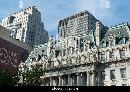 Il surrogato della Corte in Manhattan Civic Center è stato costruito tra il 1899 e il 1907. Si tratta di un punto fondamentale di New York City. Foto Stock