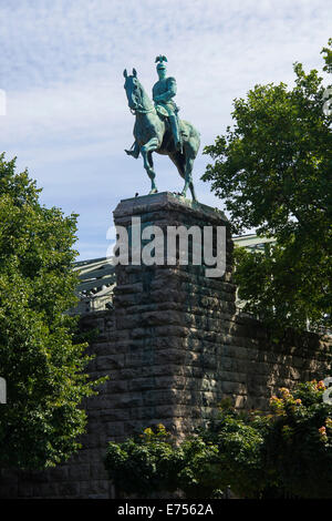 Il Kaiser Guglielmo II statua equestre, Colonia , Colonia, Germania, Europa Foto Stock