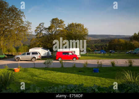 Deanwood vacanze campeggio; Foresta di Dean; Gloucestershire, Regno Unito Foto Stock