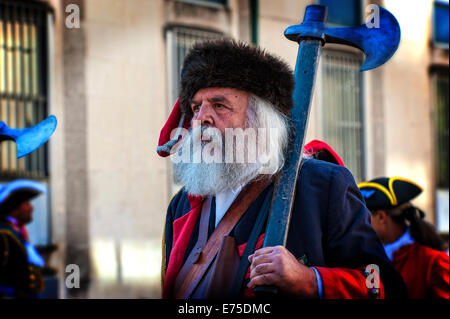 Italia Piemonte Torino 06 settembre 2014 rievocazione dell'assedio di Torino del 1706 -La sfilata Foto Stock