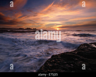 Tramonto da Mendocino Headlands Foto Stock