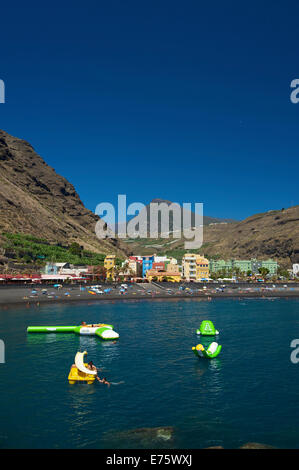 Spiaggia, Puerto de Tazacorte, La Palma Isole Canarie Spagna Foto Stock