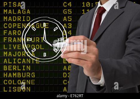 Immagine composita della persona d'affari disegno Foto Stock