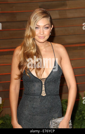 2014 Vanity Fair Oscar Party in West Hollywood con: Gigi Hadid dove: West Hollywood, California, Stati Uniti quando: 03 Mar 2014 Foto Stock