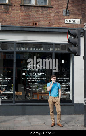 La vecchia strada in Shoreditch Foto Stock