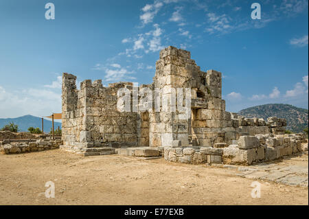 Fra le antiche rovine di Kaunos, Foto Stock