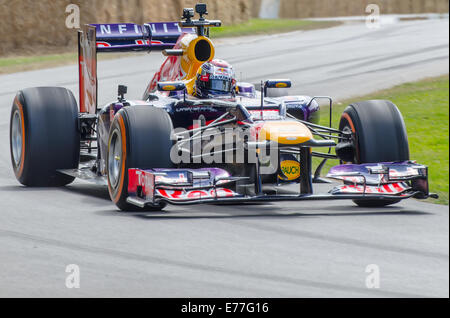 La Red Bull RB7 è una Formula 1 racing monoposto progettata dal team Red Bull Racing per il 2011 stagione di Formula 1 vincendo il titolo. Racing a Goodwood Foto Stock