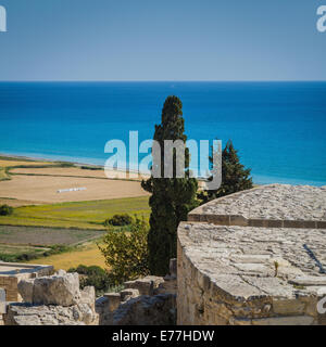 Che guarda al Mare Mediterraneo da Cipro. Foto Stock