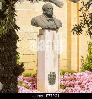 Sir Winston Churchill Memorial nella Upper Barrakka Gardens a La Valletta, Malta Foto Stock