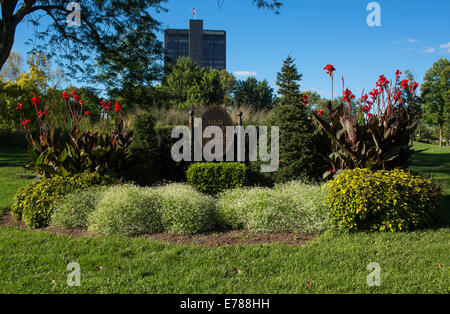 La Topiaria da giardino situato in Columbus Ohio Foto Stock