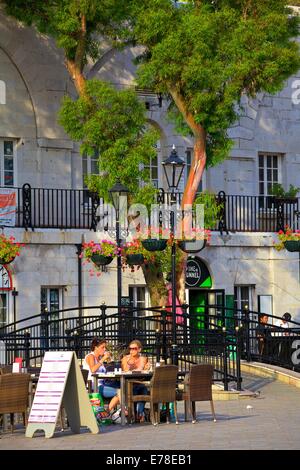 Grand Casemates Square, Gibilterra, la provincia di Cadiz Cadice, nel sud-ovest dell Europa Foto Stock