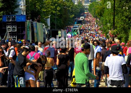 Carnevale di Notting Hill, London, Regno Unito Foto Stock