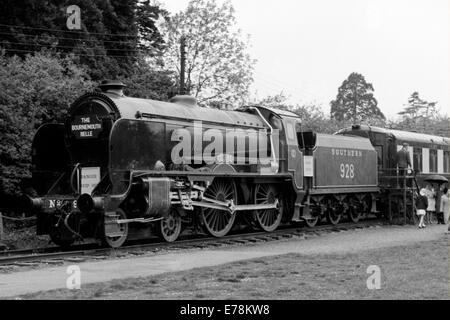 Sr v scuole numero della classe 928 stowe su una visualizzazione statica durante gli anni sessanta England Regno Unito Foto Stock