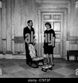 La sedia a dondolo donati alla Casa Bianca Foto Stock