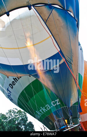 La mongolfiera in Brestek / Repubblica Ceca /6.9.2012 Foto Stock