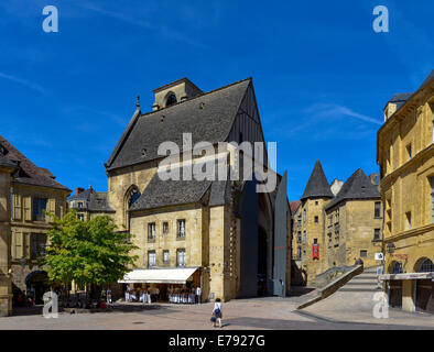 Eglise Ste-Marie, Sarlat-la-Caneda, Périgord Noir, Dordogne, Aquitaine, Francia Foto Stock