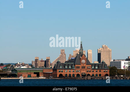 Ferrovia Centrale Terminale, Liberty State Park, Jersey City, New Jersey, USA. Foto Stock