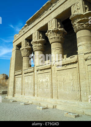 Il romano della casa del parto a Dendara Foto Stock