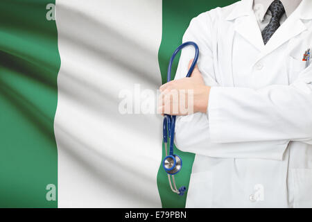 Concetto di sistema sanitario nazionale - Nigeria Foto Stock