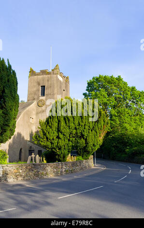 St Oswald è la Chiesa, Grasmere Village, Parco Nazionale del Distretto dei Laghi, Cumbria, England, Regno Unito Foto Stock