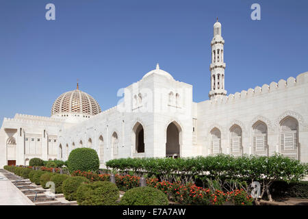 Sultan Qaboos Grande Moschea, Muscat Oman Foto Stock