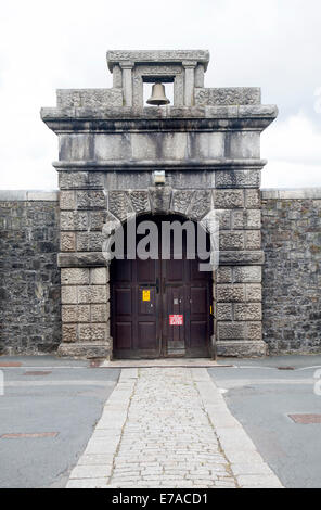 Portale d'accesso alla prigione di Dartmoor, Princetown, Devon, Inghilterra Foto Stock