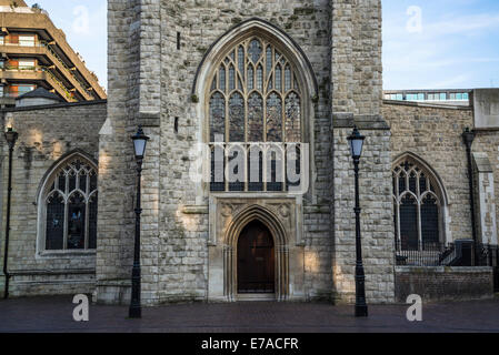 St Giles-senza-chiesa Cripplegate, Barbican, la città di Londra, Regno Unito Foto Stock