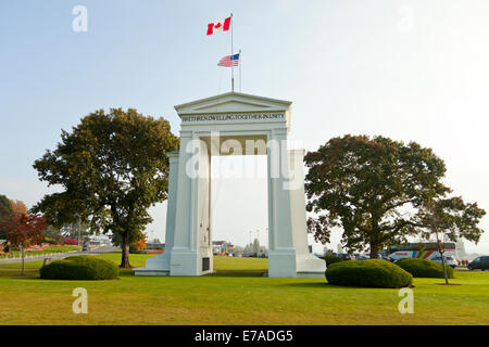 L'Arco della Pace in USA/confine canadese nel Nord Ovest. Foto Stock