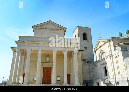 La Basilica di San Marino . Repubblica di San Marino Foto Stock