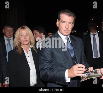 Mosca, Russia. 10 Settembre, 2014. 10 settembre 2014. Pierce Brosnan. Premiere del film 'Man di novembre". Barvikha Luxury Village, Mosca, Russia. Credito: Legion-Media/Alamy Live News Foto Stock