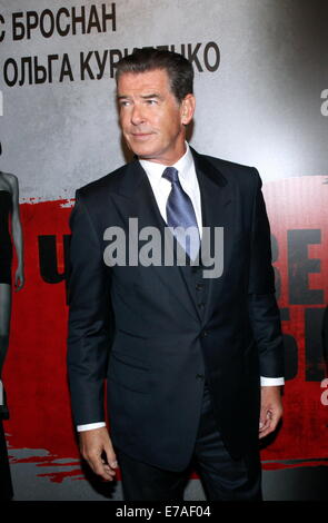 Mosca, Russia. 10 Settembre, 2014. 10 settembre 2014. Pierce Brosnan. Premiere del film 'Man di novembre". Barvikha Luxury Village, Mosca, Russia. Credito: Legion-Media/Alamy Live News Foto Stock