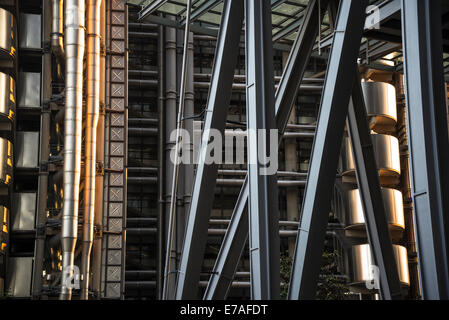 Lloyd's edificio, 1 Lime St, Square Mile, il City di Londra, Regno Unito Foto Stock