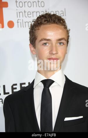 Toronto, Canada. 09Sep, 2014. Attore Evan Bird assiste la premiere di 'Maps alle stelle" durante la 39a Toronto International Film Festival (TIFF) a Toronto, Canada, 09 settembre 2014. Foto: Hubert Boesl - nessun filo SERVICE -/dpa/Alamy Live News Foto Stock