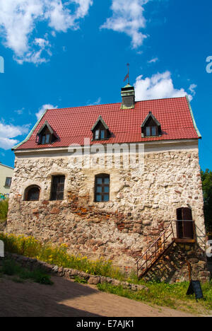 Bungher's House, la casa più antica della città vecchia del 16th secolo, Vyborg, Karelia, Russia, Europa Foto Stock