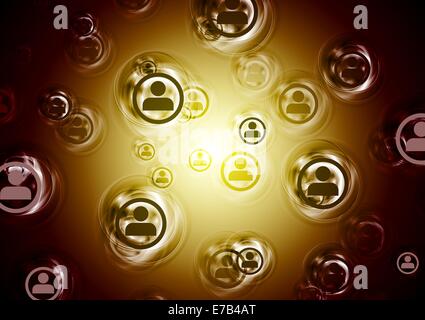 Abstract di comunicazione moderno design. Sfondo vettoriale Foto Stock