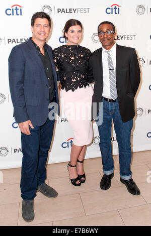 Beverly Hills, in California, Stati Uniti d'America. 10 Settembre, 2014. Ken Marino, Casey Wilson e Tim Meadows frequentare il Paley Centre for Media's PaleyFest 2014 Fall TV Preview - NBC, dello show televisivo "arry Me' presso il Paley Centre for Media Credito: dpa picture alliance/Alamy Live News Foto Stock