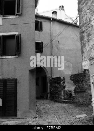 Case in Portole (IT: Portole), Istria, Croazia. Foto Stock