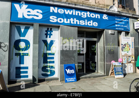 Graffiti nazista rovinare la Newington e Southside sì campagna indipendenza scozzesi locali Newington, Edimburgo Foto Stock