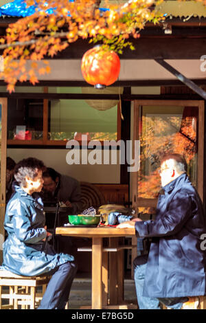 Kyoto, Jpana - Novembre 20, 2013: rosse foglie di acero in autunno per adv o altri usi Foto Stock