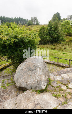 Massa Tullynascreena Rock, Killenummery, nella Contea di Leitrim, Repubblica di Irlanda Foto Stock