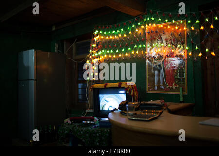 Un bar e il ristorante del Rowling Valley, Nepal. Foto Stock