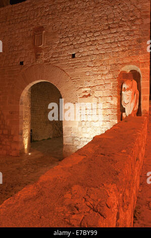 Portal de Ses Taules, city gate, mura e bastioni, Dalt Vila, la storica città vecchia, Ibiza, Isole Baleari, Spagna, Mediterranea Foto Stock